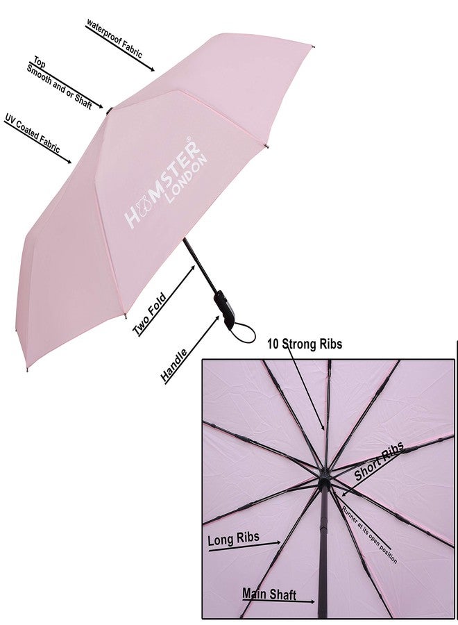 HAMSTER London Automatic Umbrella with UV Coating (Pink, Auto-Open & Close Function) - Image 4